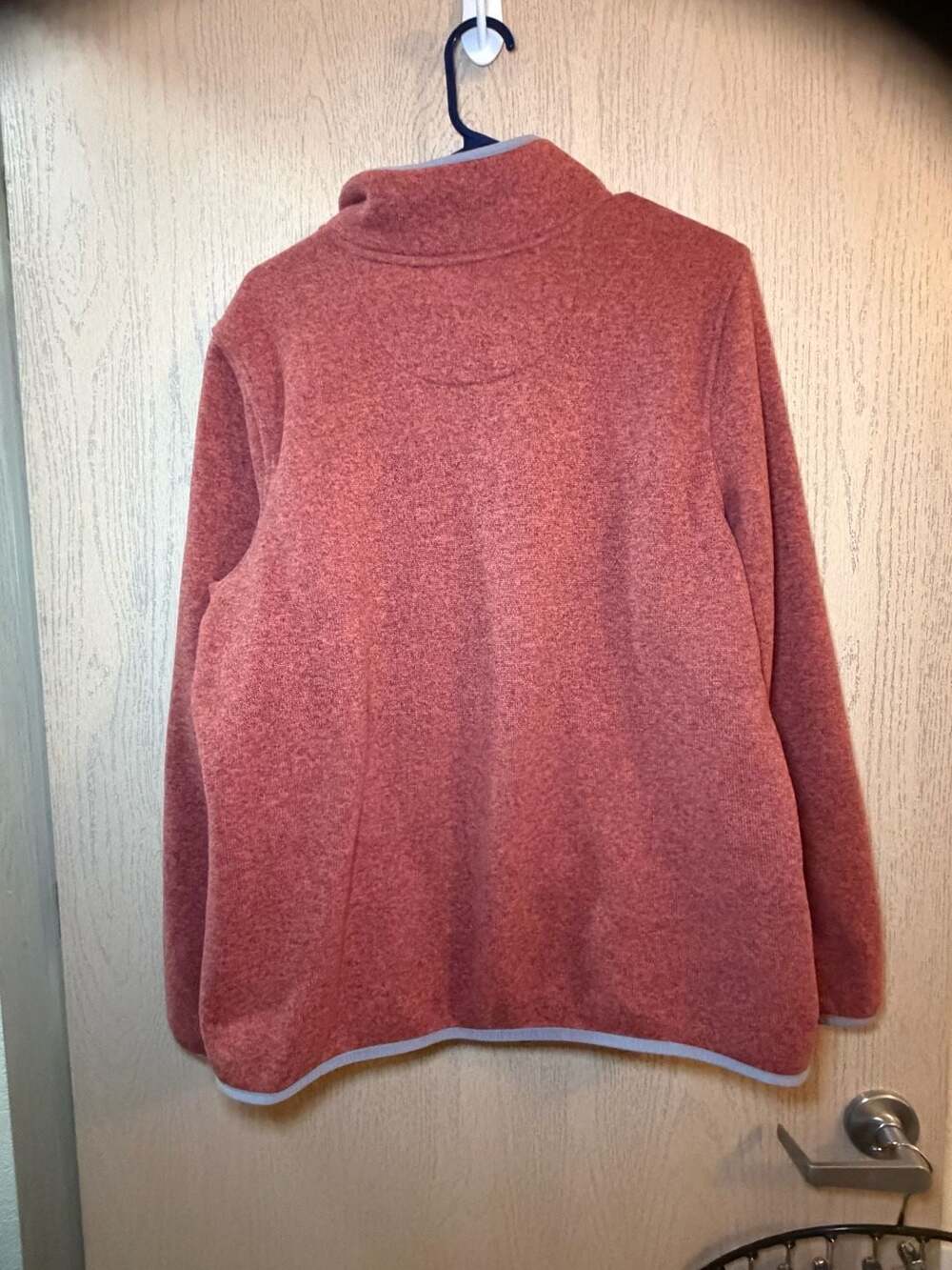 LL Bean Red Fleece - Picture 2 of 4